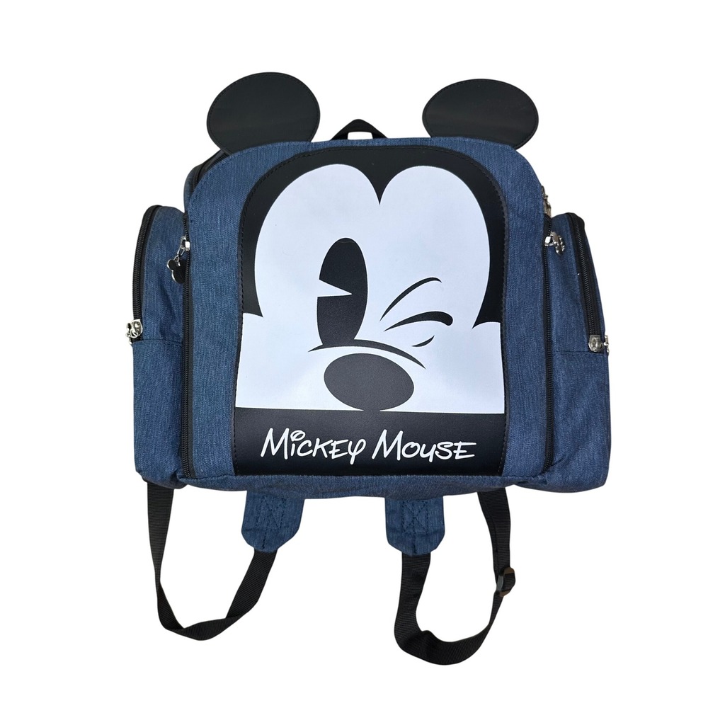 Disney Mickey Mouse 2 in 1 Diaper Bag‎ Booster Seat Backpack Kids Travel Bag